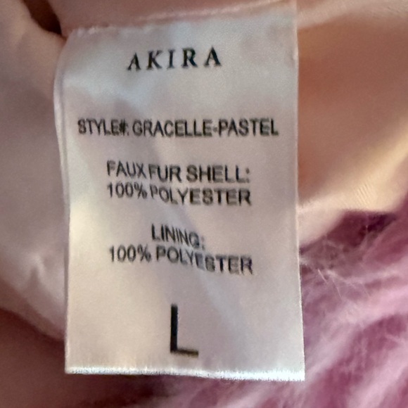 AKIRA NWT Stunning Multicolor Faux Fur Cropped Teddy Hooded Jacket (0722) - Picture 14 of 15